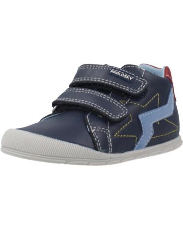 PABLOSKY BOTETA DE PIEL CON VELCROS PARA NINO 059620 COLOR MARINO AZUL