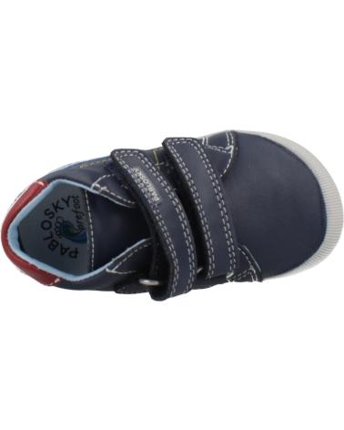 PABLOSKY BOTETA DE PIEL CON VELCROS PARA NINO 059620 COLOR MARINO AZUL