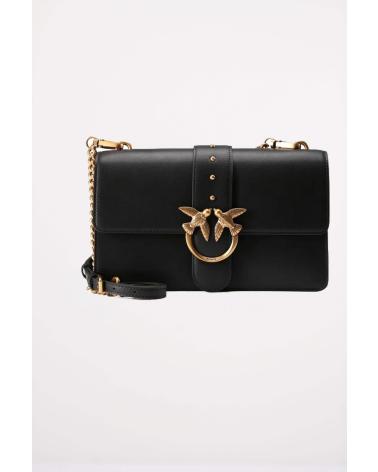 PINKO LOVE ONE MINI SCHWARZE UMHÄNGETASCHE 105856 A0F1 Z99Q