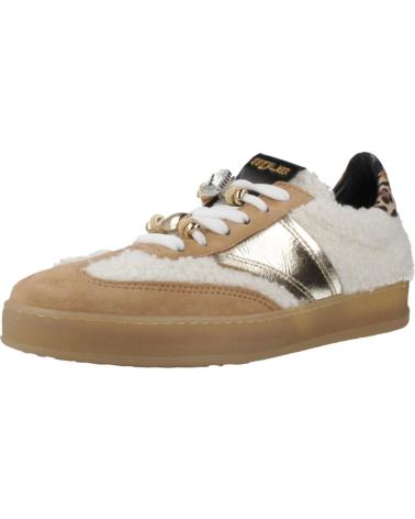 MJUS ZAPATILLAS BEIGE PLATINO CON ANIMAL PRINT MODELO T94173 PLTNBNC