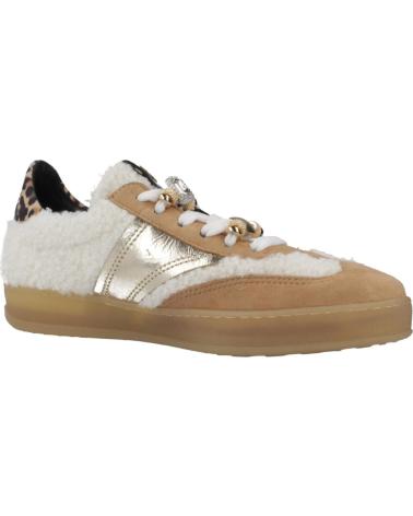 MJUS ZAPATILLAS BEIGE PLATINO CON ANIMAL PRINT MODELO T94173 PLTNBNC