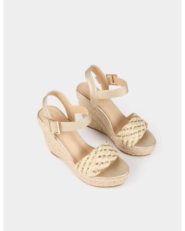 MORGAN SANDALIAS CON PLATAFORMAS AMARILLO ORO MUJER 251-1PAULI BEIGE