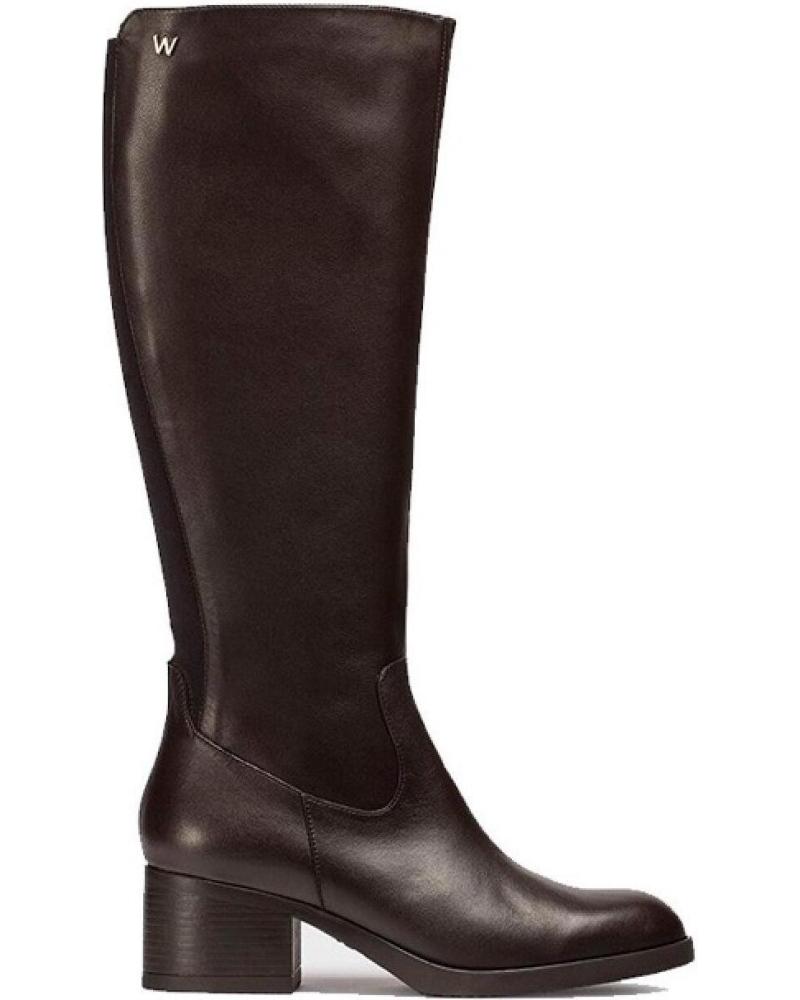 WONDERS STIVALE ALTO SANTAFE CON TACCO DI 3 CM - MARRONE MARRóN