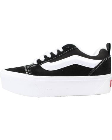 VANS KNU STACK BLKWHT - BASKETS PLATEFORME NOIRES AVEC BANDE BLANCHE BLCKWHT
