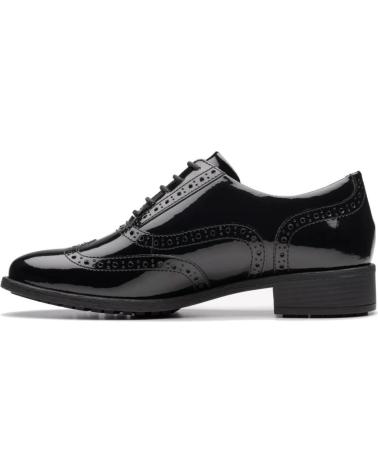 CLARKS HAVISHAM OAK PAT - SCARPE STRINGATE NERE BLA BLACK BLACK