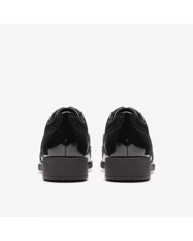 CLARKS HAVISHAM OAK PAT - SCHWARZE SCHNÜRSCHUHE BLA BLACK BLACK