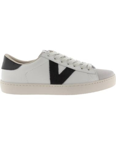 ZAPATILLAS VICTORIA BERLIN DE PIEL SERRAJE NEGRAS PARA HOMBRE - MODELO 1126142 NEGRO