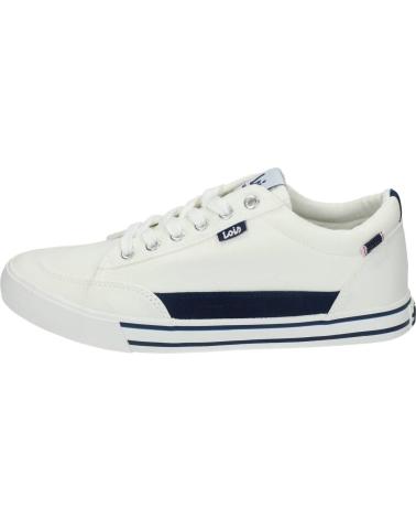 LOIS JEANS SNEAKERS 61376 BIANCHE CON DETTAGLI BLU BLANCO