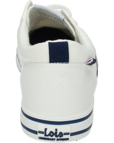 LOIS JEANS SNEAKERS 61376 WHITE WITH BLUE DETAILS BLANCO