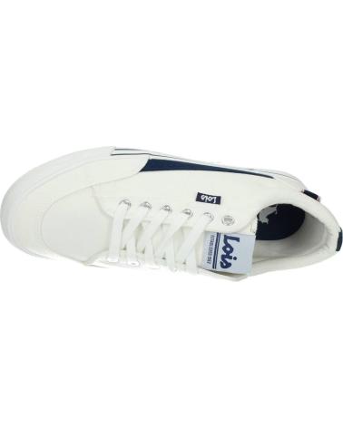 LOIS JEANS SNEAKERS 61376 WHITE WITH BLUE DETAILS BLANCO