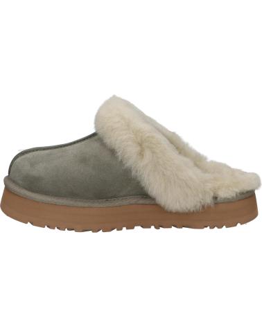 UGG CHAUSSONS DISQUETTE MOSS GREEN MUTED BRASS 1122550 MOSS GREEN - MUTED BRASS