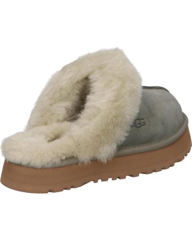 UGG CHAUSSONS DISQUETTE MOSS GREEN MUTED BRASS 1122550 MOSS GREEN - MUTED BRASS