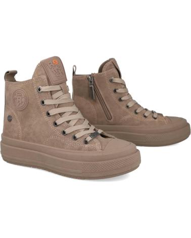 SAPATILHAS ALTAS REFRESH 173074 CAMURÇA TAUPE TAUPE