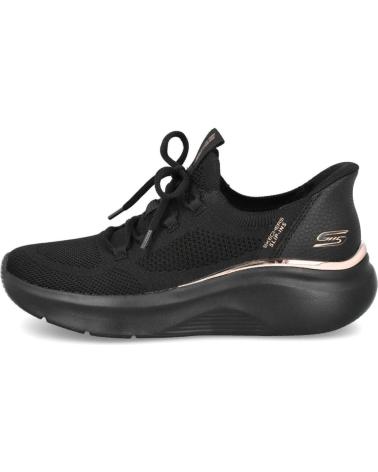 SKECHERS SLIP-INS BOBS SPORT B LOVE TRUE DELIGHT 117617 BLACK NEGRO