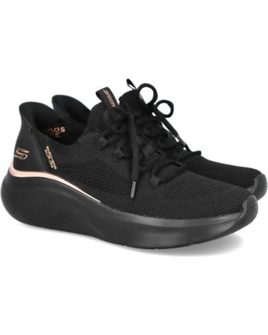 SKECHERS SLIP-INS BOBS SPORT B LOVE TRUE DELIGHT 117617 BLACK NEGRO