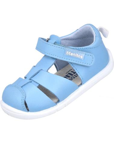 TITANITOS BARFUSS-SANDALEN B500 ERIC HELLBLAU CELESTE