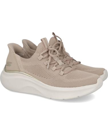 SKECHERS SLIP-INS BOBS SPORT B LOVE 117617 TAUPE - WAHRE FREUDE TAUPE