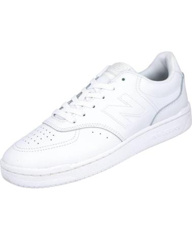 L&R SHOES BB80OOO BASKETS EN CUIR BLANC POUR HOMME BLANCO