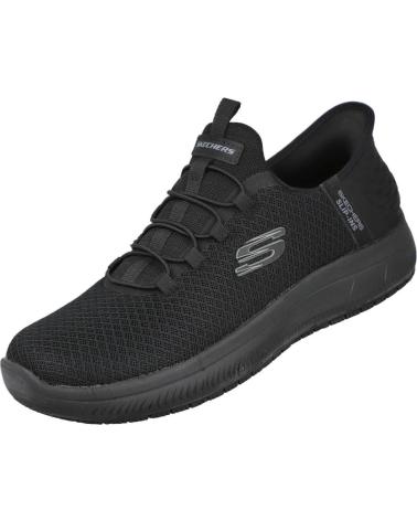 SKECHERS SLIP-INS WORK SUMMITS SR ENSLEE 108144EC BLACK SNEAKERS NEGRO