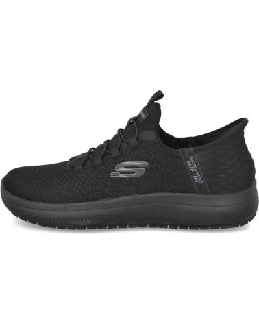SKECHERS SLIP-INS WORK SUMMITS SR ENSLEE 108144EC BLACK SNEAKERS NEGRO