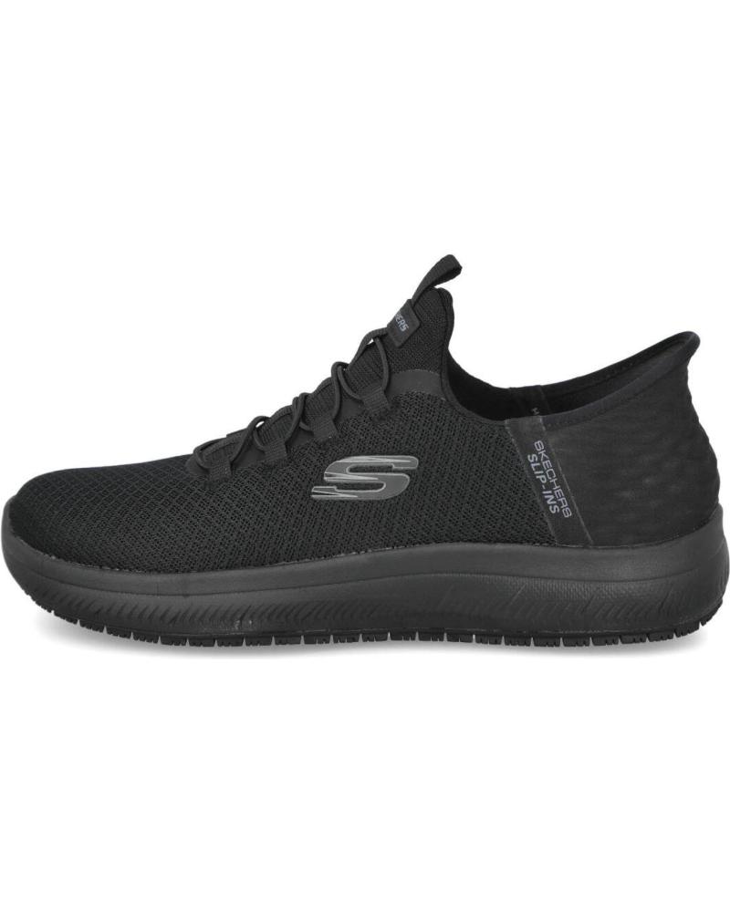 SKECHERS SLIP-INS WORK SUMMITS SR ENSLEE 108144EC BLACK SNEAKERS NEGRO