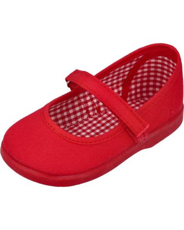 L&R SHOES SALOMÉS EN TOILE MODÈLE 950 ROUGE ROJO