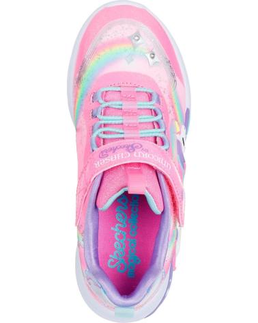 TÊNIS SKECHERS S-LIGHTS UNICORN CHASER 302298 ROSA ROSA