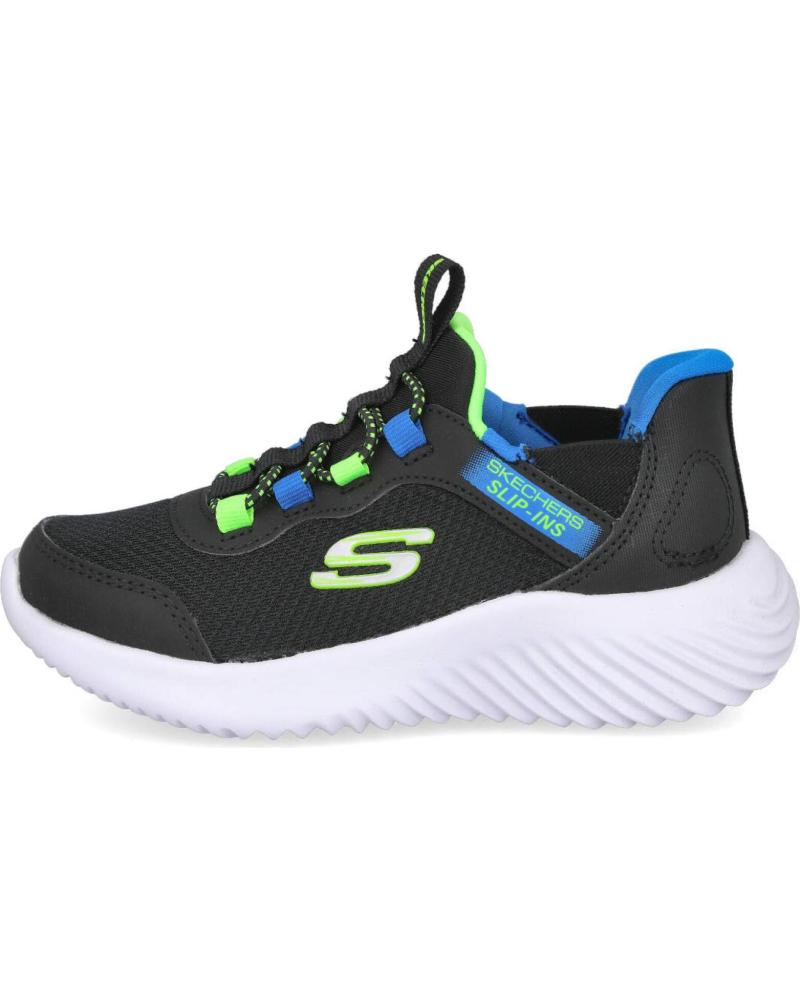 TÊNIS SKECHERS SLIP-INS BOUNDER BRISK-BURST 403822L PRETO NEGRO