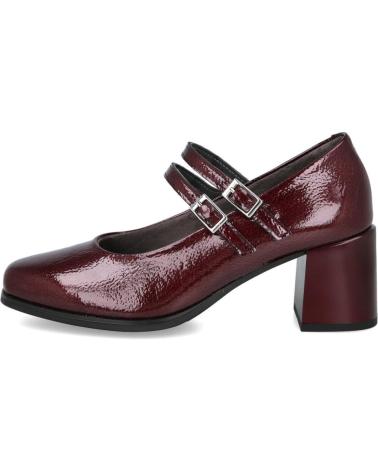 SAPATOS PITILLOS MARY JANE 10831 DE SALTO ALTO EM BORDÔ BURDEOS