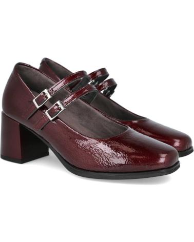 ZAPATOS PITILLOS MARY JANE 10831 DE TACÓN EN BURDEOS BURDEOS