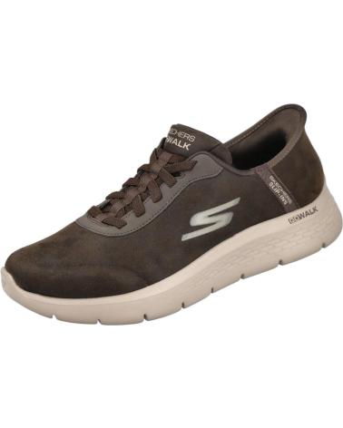 SKECHERS GO WALK FLEX SMOOTH MOTION BRAUNE SNEAKER 216326 MARRON