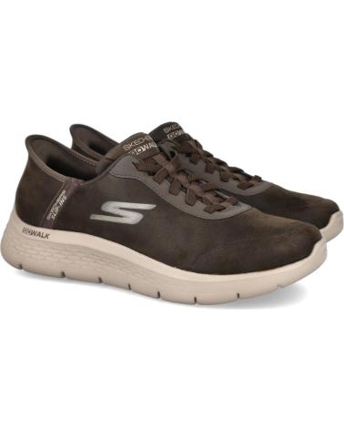 SKECHERS GO WALK FLEX SMOOTH MOTION BRAUNE SNEAKER 216326 MARRON