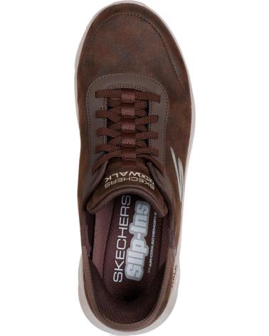 SKECHERS GO WALK FLEX SMOOTH MOTION BRAUNE SNEAKER 216326 MARRON