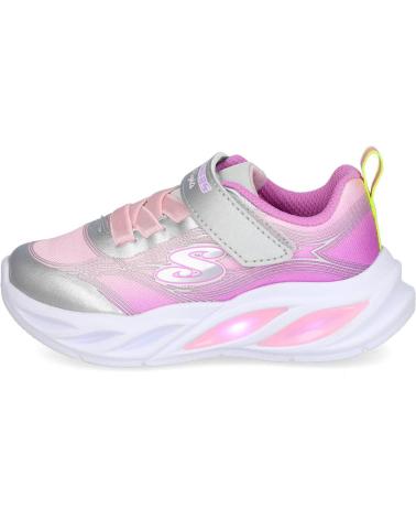 SKECHERS 303712N S-LIGHTS COSMIC GLOW SAPATILHAS COM LUZES ROSA ROSA