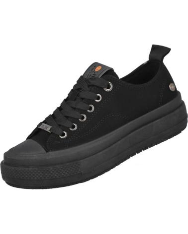REFRESH 173073 BASKETS BASSES EN DAIM NOIR NEGRO