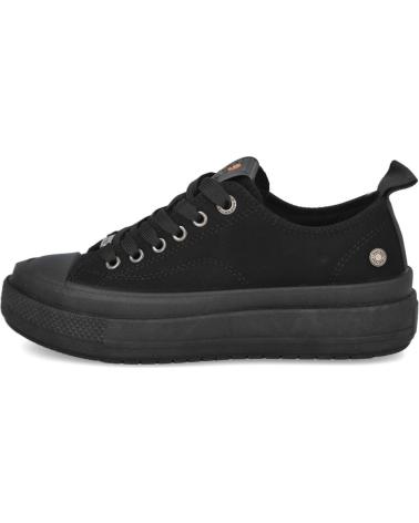 REFRESH 173073 BASKETS BASSES EN DAIM NOIR NEGRO