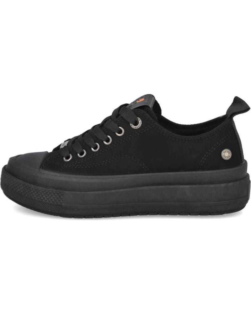 REFRESH 173073 BASKETS BASSES EN DAIM NOIR NEGRO