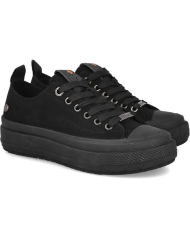 REFRESH 173073 BASKETS BASSES EN DAIM NOIR NEGRO