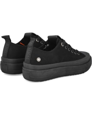 REFRESH 173073 BASKETS BASSES EN DAIM NOIR NEGRO