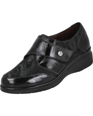 PITILLOS MOCASINS 10721 COM FECHO ADERENTE PRETO NEGRO