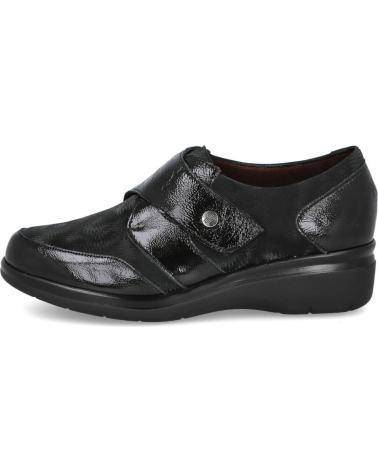 PITILLOS MOCASINS 10721 COM FECHO ADERENTE PRETO NEGRO