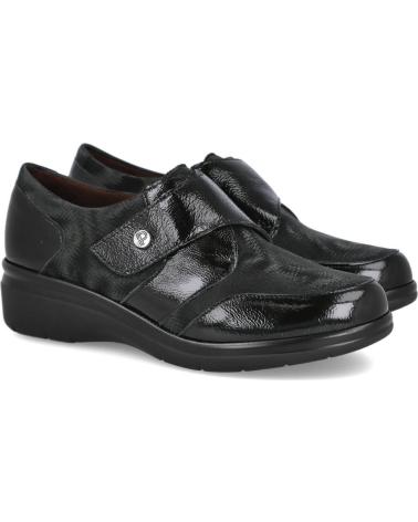 PITILLOS MOCASINS 10721 COM FECHO ADERENTE PRETO NEGRO