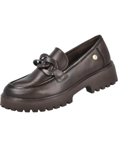 XTI 144491 - MOCASINES OXFORD MARRONES CON SUELA TRACK MARRON