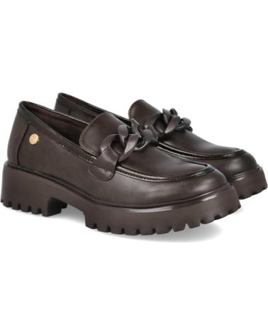 XTI 144491 - MOCASINES OXFORD MARRONES CON SUELA TRACK MARRON
