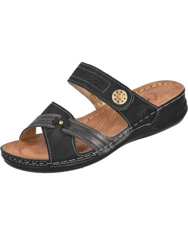 L&R SHOES H5035 BLACK FLAT NEGRO