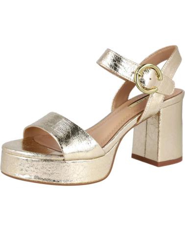 CORINA M5360 PLATEAU-SANDALEN MIT ABSATZ PLATIN PLATINO