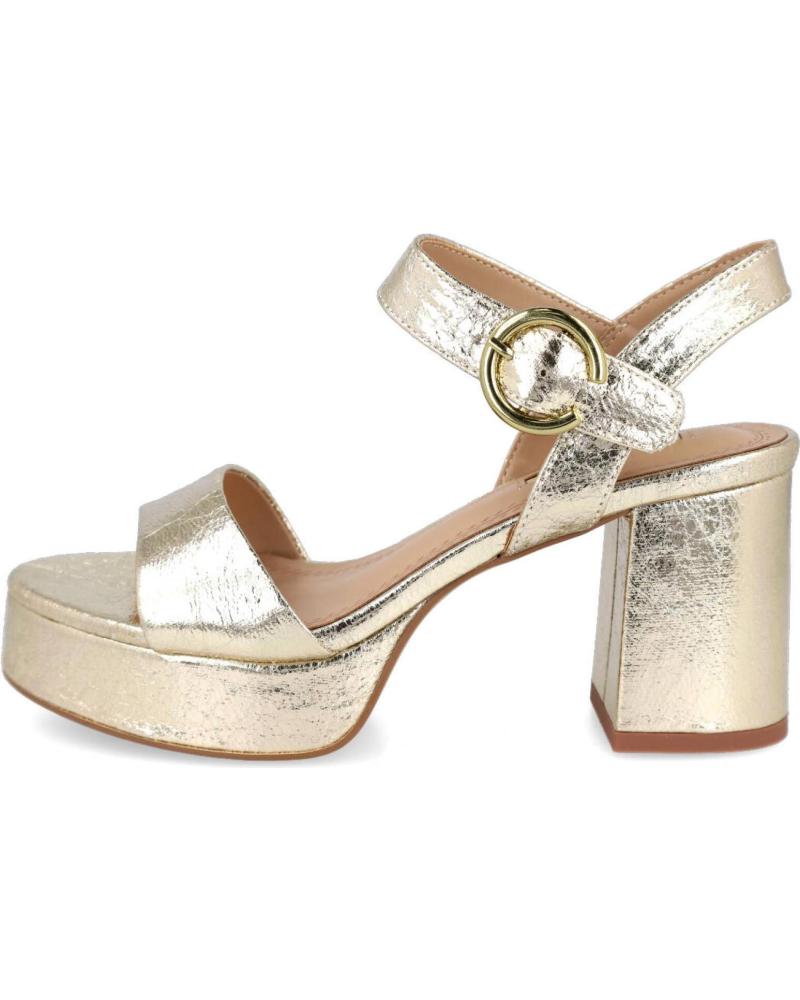 CORINA M5360 PLATEAU-SANDALEN MIT ABSATZ PLATIN PLATINO