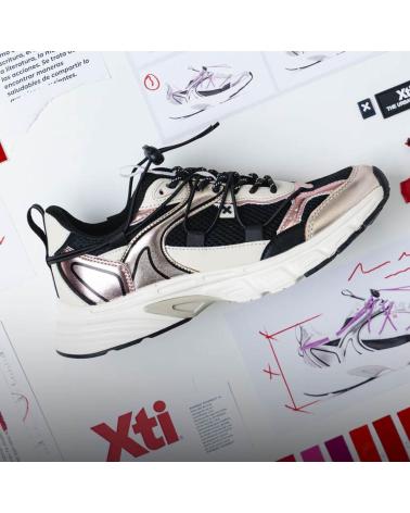 XTI 144534 BASKETS NOIRES AVEC DÉTAILS MÉTALLISÉS NEGRO