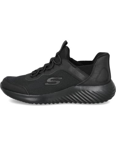 SKECHERS SLIP-INS BOUNDER BRISK-BURST 403822 BLACK SNEAKERS NEGRO