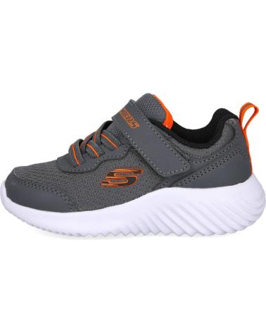 SKECHERS BOUNDER TECHROX 403906N BASKETS ENFANT GRISES GRIS